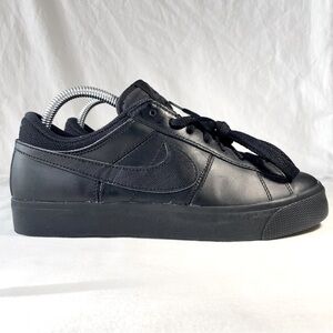 Nike Match Supreme Women’s Sneakers – Black Leather, Lace-Up, Size 7